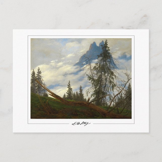 Caspar David Friedrich #9 - Konstkort Vykort (Framsida)