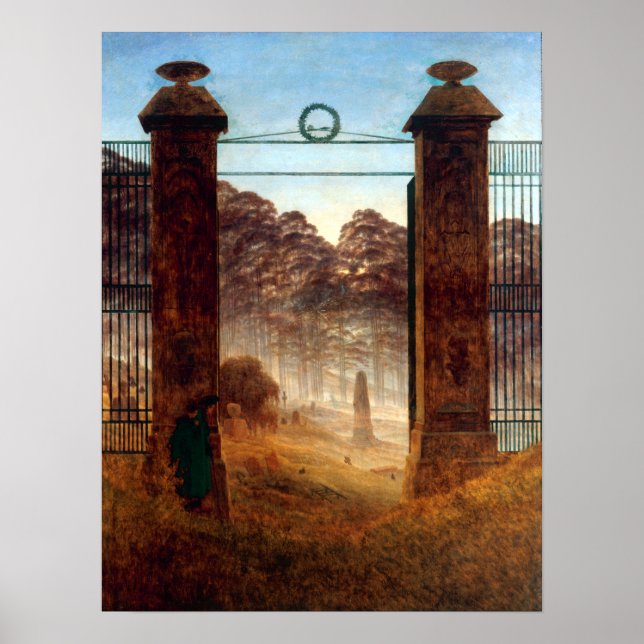 Caspar David Friedrich Cemetery Poster (Framsidan)