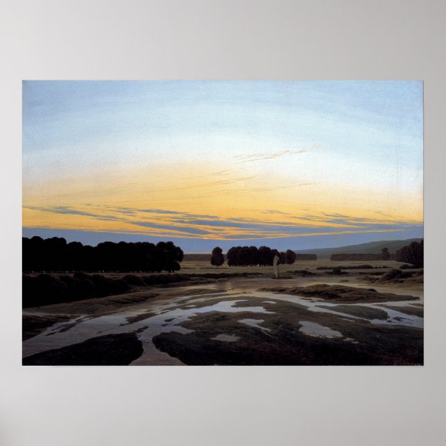 Caspar David Friedrich Grosse Gehege Poster (Framsidan)