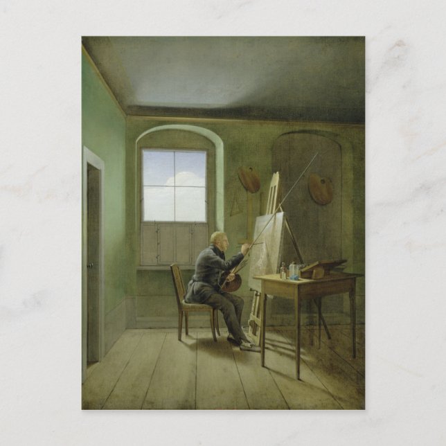 Caspar David Friedrich i studion 1811 Vykort (Framsida)