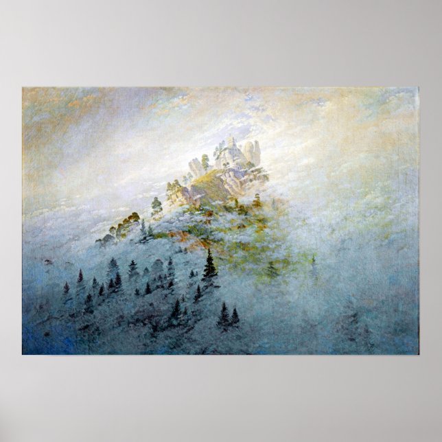 Caspar David Friedrich morse Mist i bergen Poster (Framsidan)