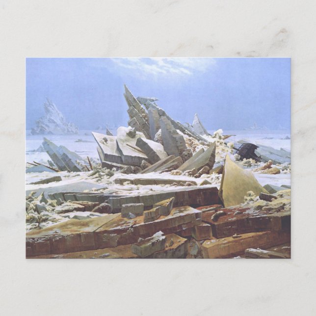 Caspar David Friedrich - Polarna Sea Vykort (Framsida)