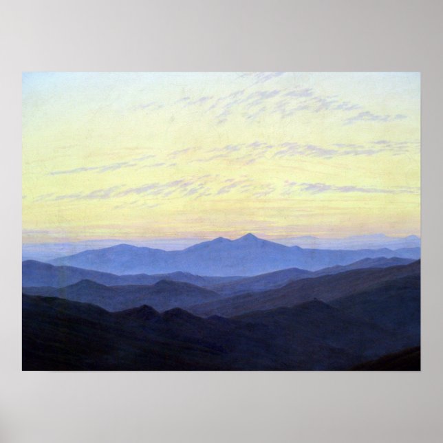 Caspar David Friedrich Riesengebirge Poster (Framsidan)