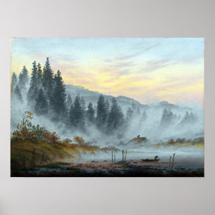 Caspar David Friedrich The Times God morgon Poster