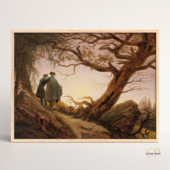 Caspar David Friedrich Two Manar Contemplpling the Poster (Skapare uppladdad)