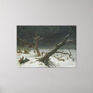 Caspar David Friedrich Winter Landscape Canvastryck