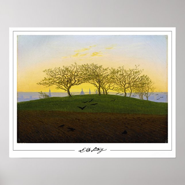 Caspar David Friedrich Zedign Art Poster #137 (Framsidan)