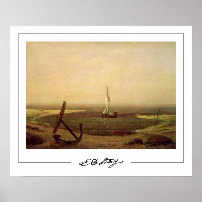 Caspar David Friedrich Zedign Art Poster #150 (Framsidan)