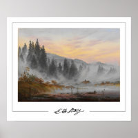Caspar David Friedrich Zedign Art Poster #16