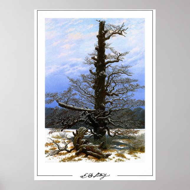 Caspar David Friedrich Zedign Art Poster #17 (Framsidan)