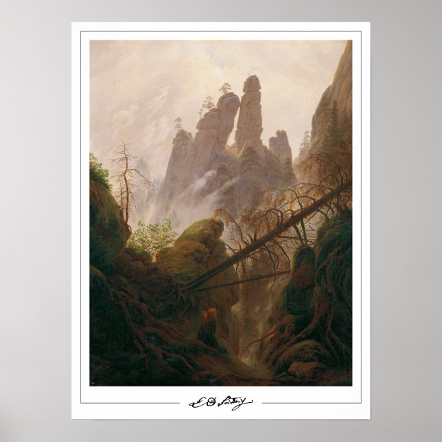 Caspar David Friedrich Zedign Art Poster #2 (Framsidan)