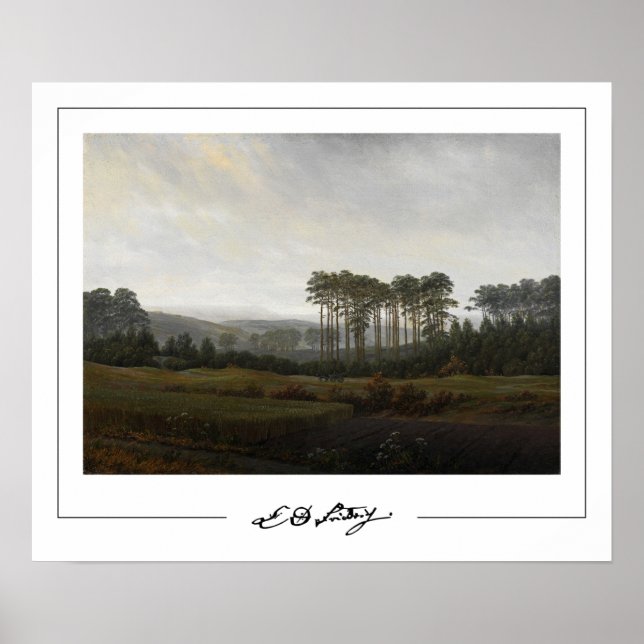 Caspar David Friedrich Zedign Art Poster #20 (Framsidan)