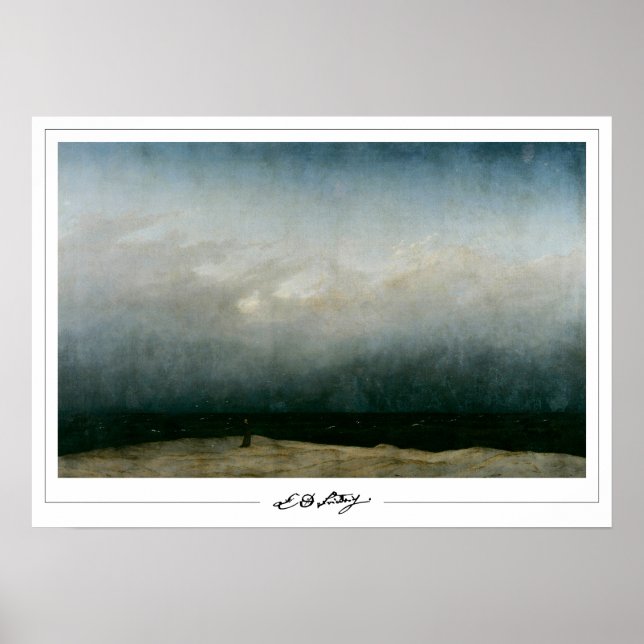 Caspar David Friedrich Zedign Art Poster #20 (Framsidan)