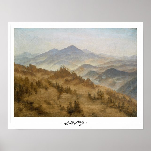 Caspar David Friedrich Zedign Art Poster #25 (Framsidan)
