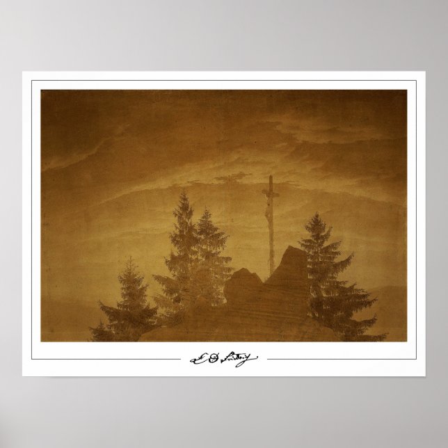 Caspar David Friedrich Zedign Art Poster #38 (Framsidan)