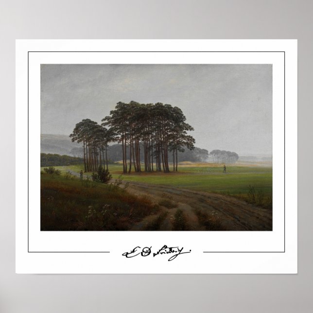 Caspar David Friedrich Zedign Art Poster #57 (Framsidan)