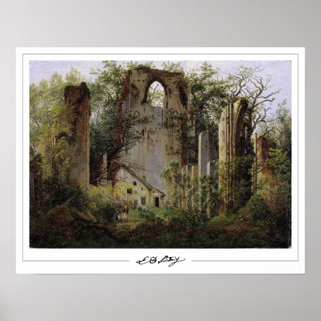 Caspar David Friedrich Zedign Art Poster #93 (Framsidan)