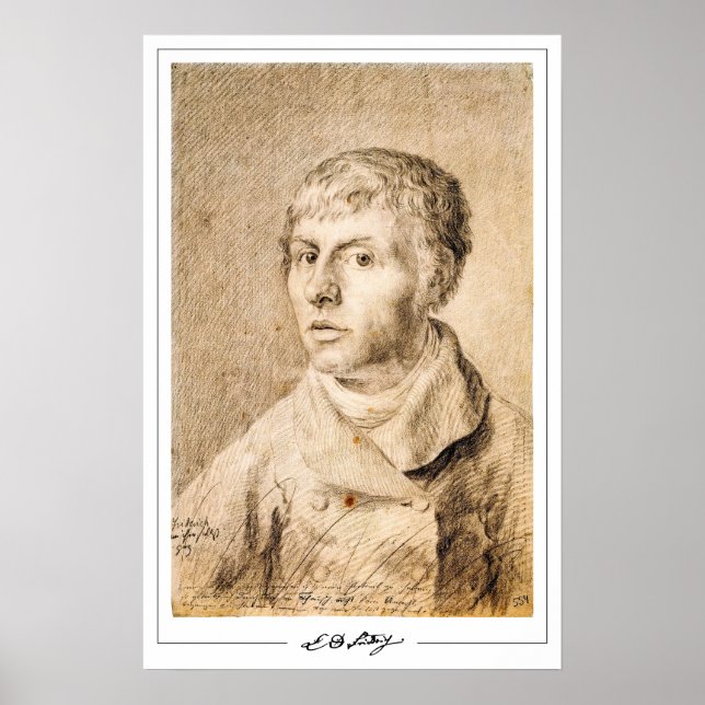 Caspar David Friedrich Zedign Art Poster nr 113 (Framsidan)