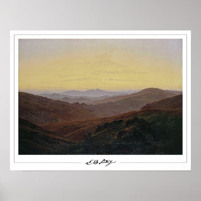 Caspar David Friedrich Zedign Art Poster nr 120 (Framsidan)