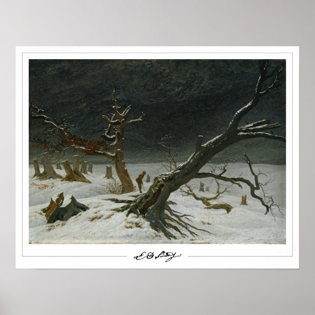 Caspar David Friedrich Zedign Art Poster nr 128 (Framsidan)