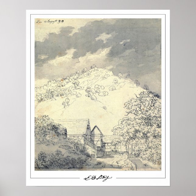 Caspar David Friedrich Zedign Art Poster nr 162 (Framsidan)