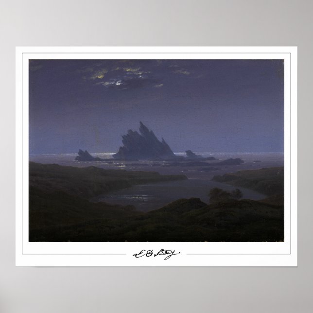 Caspar David Friedrich Zedign Art Poster nr 165 (Framsidan)