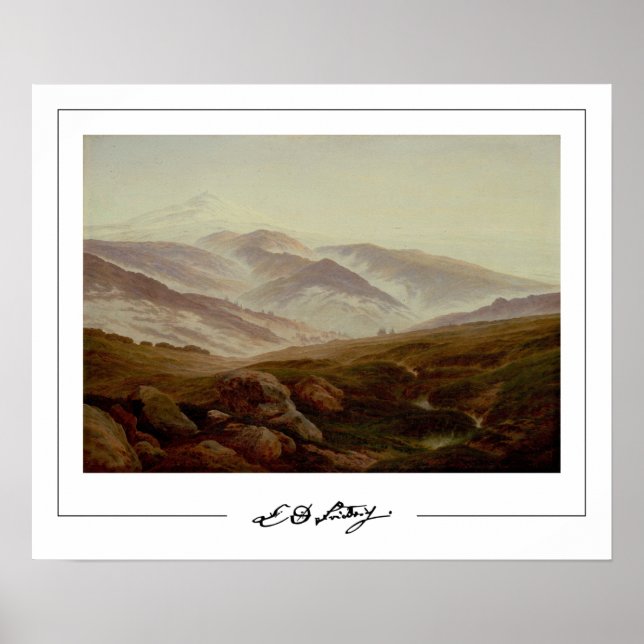 Caspar David Friedrich Zedign Art Poster nr 22 (Framsidan)