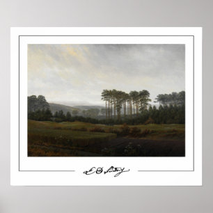 Caspar David Friedrich Zedign konstaffisch #20 Poster
