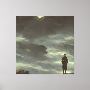 Caspar Friedrich Wanderer ovanför FOG-havet Canvastryck