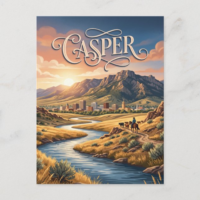 Casper, Wyoming Vykort (Framsida)