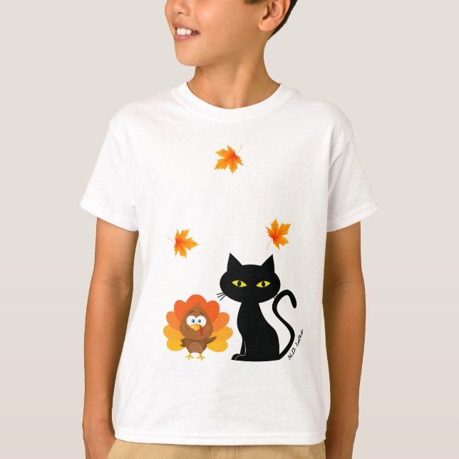 Caspers första Thanksgiving Barns T-Shirt (Framsida)
