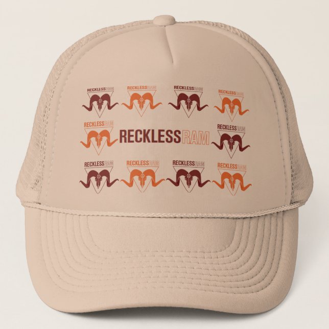 Casquette Officielle Reckless Ram Truckerkeps (Framsida)