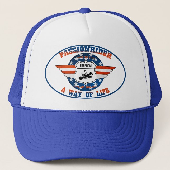 Casquette PassionRider Truckerkeps (Framsida)