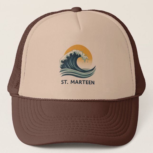 Casquette Saint-Martin SXM Vague | Cap Keps (Framsida)