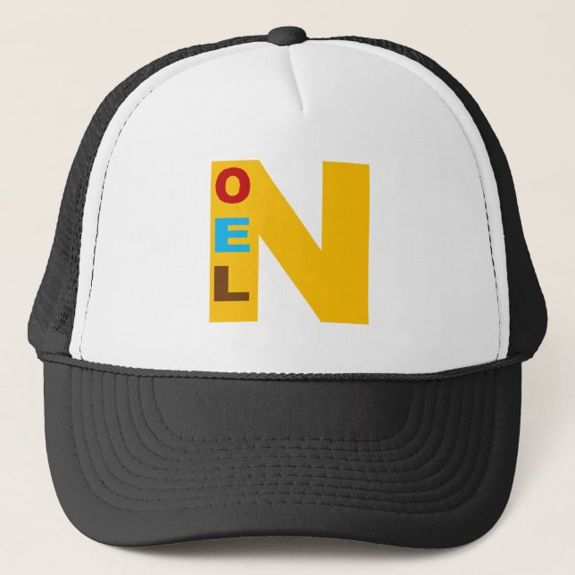 Casquette Trucker blanc/noir  Design NOEL BONBONS Keps (Framsida)