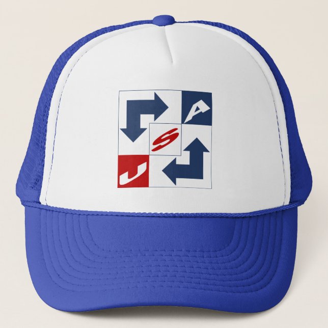 CASQUETTE TRUCKER BLANC ROYAL NEW DESIGN USA KEPS (Framsida)