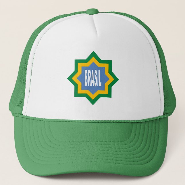 Casquette Trucker  blanc/vert  BRASIL Keps (Framsida)