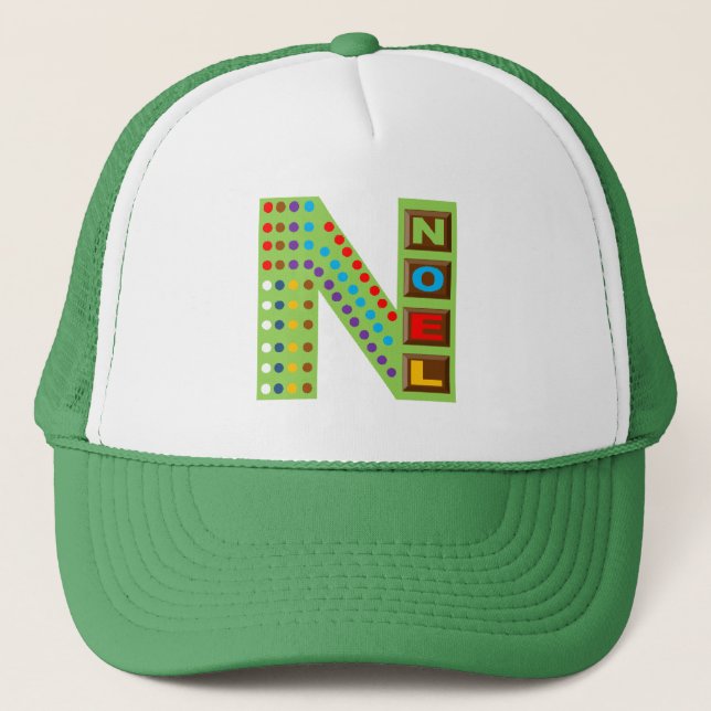 Casquette Trucker blanc/vert NOEL CHOCOLATBONBONS Keps (Framsida)