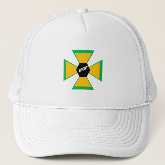 Casquette Trucker blanche  BRAZIL  SPORT Keps (Framsida)