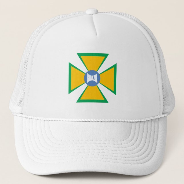 Casquette Trucker blanche DESIGN BRAZIL Keps (Framsida)