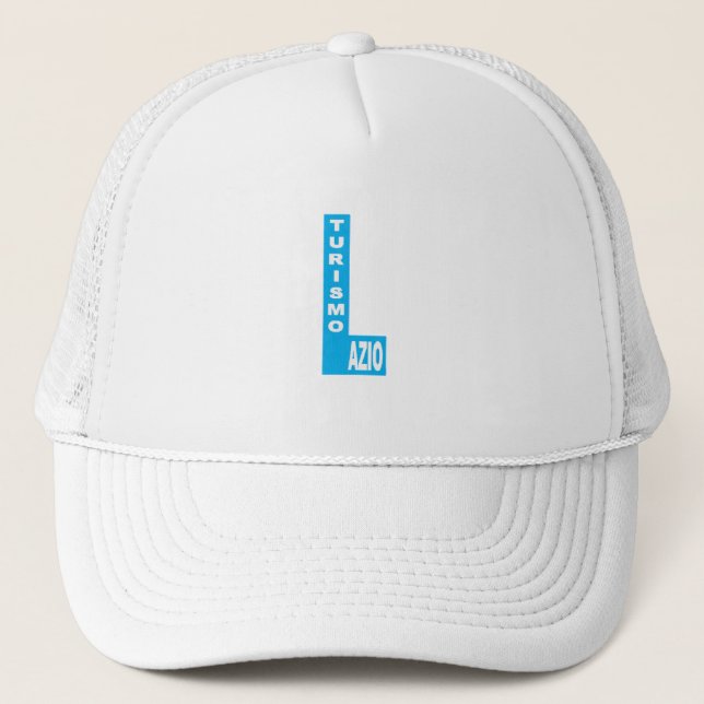 Casquette Trucker blanche DESIGN  LAZIO  TURISMO Keps (Framsida)