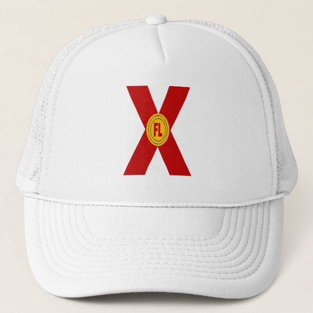 Casquette Trucker blanche FLORIDA Keps (Framsida)