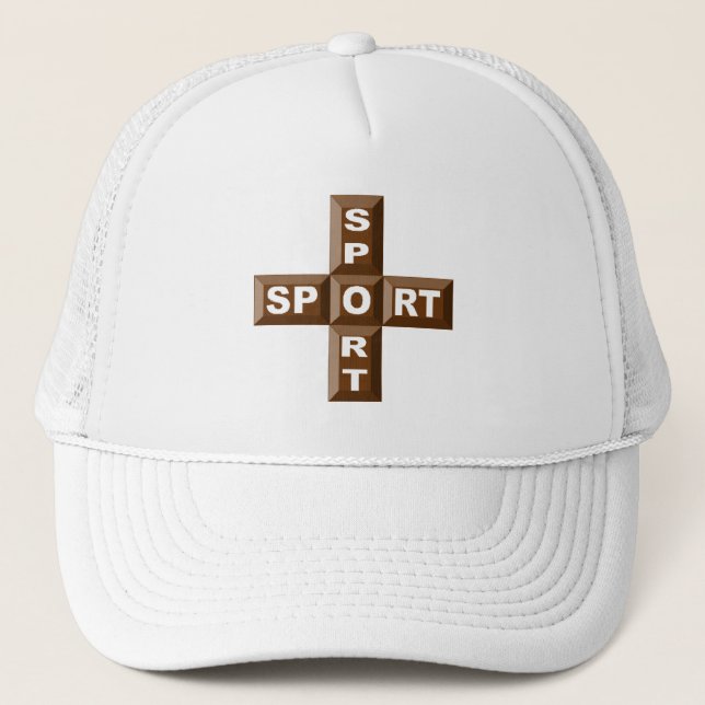 Casquette trucker blanche SPORT CHOCOLAT Keps (Framsida)