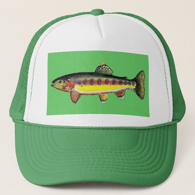 Casquette Trucker "Golden Trout" Truckerkeps (Framsida)