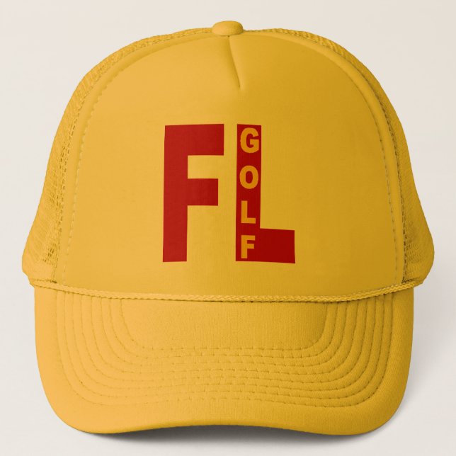 Casquette trucker jaune FLORIDA GOLF Keps (Framsida)