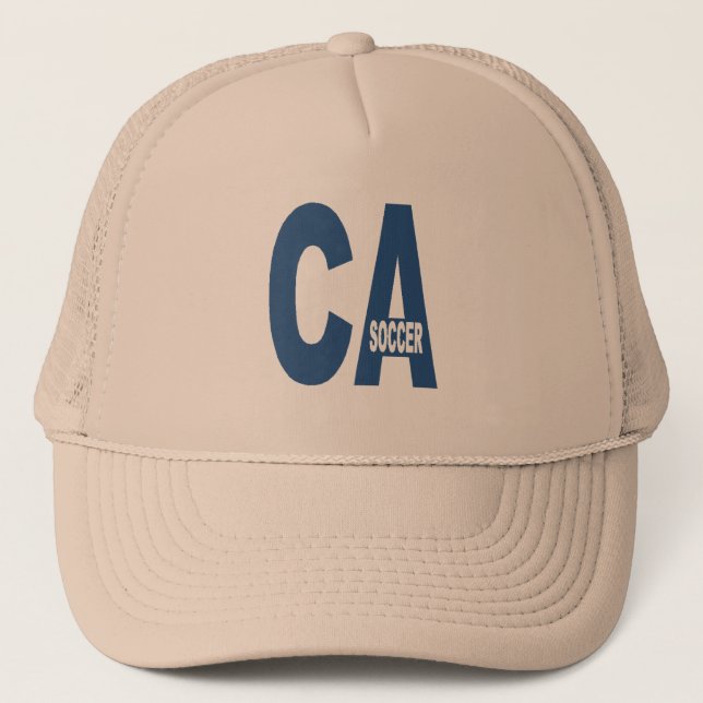 Casquette Trucker kaki CALIFORNIE FOCCER Keps (Framsida)