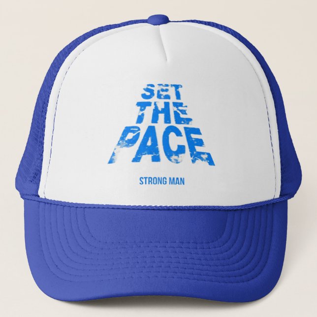 casquette trucker set the pace bleu keps (Framsida)