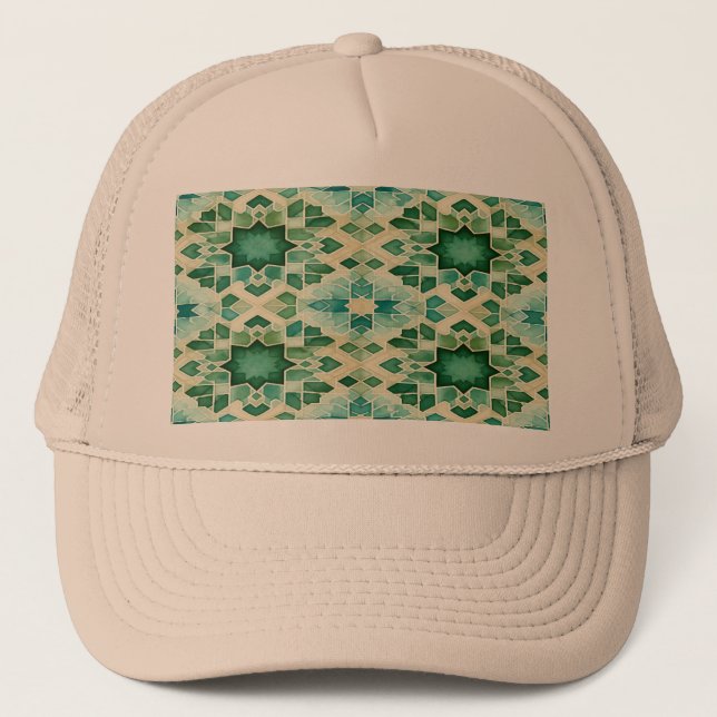 Casquette Zellige Vert Turquoise Keps (Framsida)