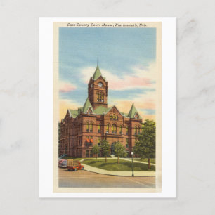 Cass County Court House, Plattsmouth, Nebraska Vykort