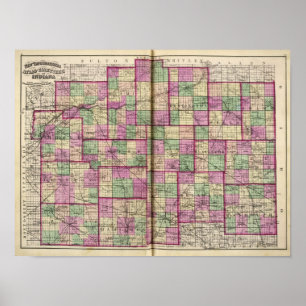 Cass County och Miami County Poster